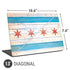 Chicago Flag Light Wood Universal Laptop 13in (10.6 x 7.6in) Skin